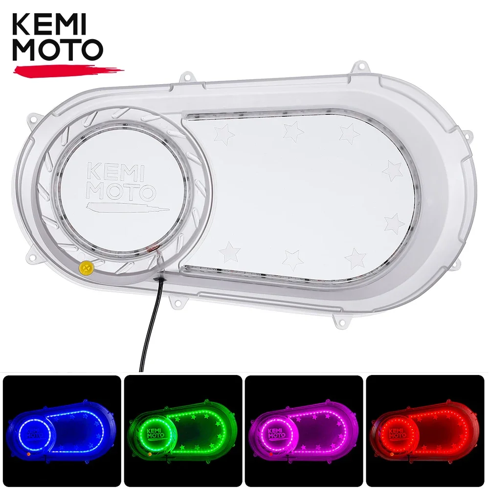 

KEMIMOTO Outer CVT Clutch Cover with RGB Lights #2207124 Compatible with Polaris RZR XP 1000 /4 1000 570 Ranger XP 900 2017-2021