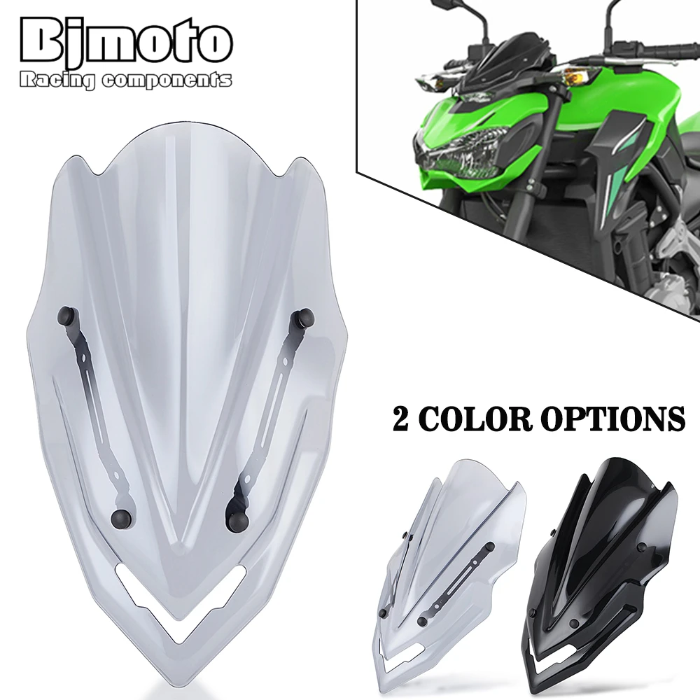 Z900 2024 Z 900 Motorcycle Street Bike Wind Screen Deflectors For Kawasaki Z900 2017-2010 2021 2022 2023 Windshield Windscreen