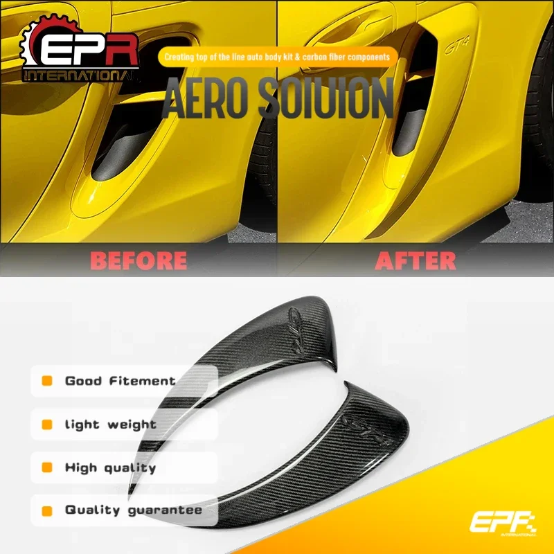 فتحات أنابيب مدخل الهواء الجانبية لبورشه 981 كايمان [981 فتحات مدخل الهواء كايمان 981 قنوات السحب]