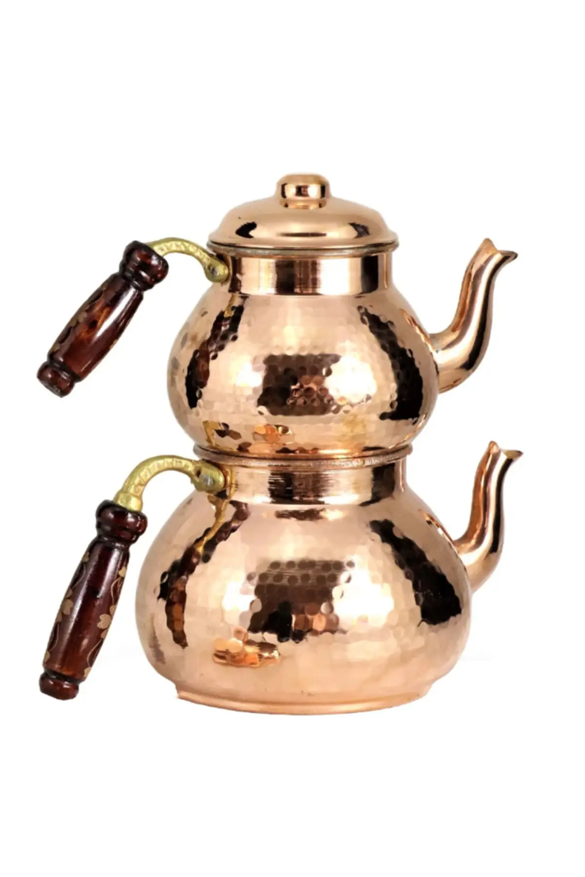 DOLBOVI copper teapot thick wide-based 1,4 Lt Cooper Tea Pots Handmade