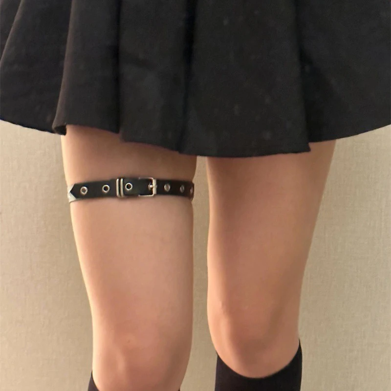 Neuer Punk-Beinring, Beinkette, Damen-Beinring-Accessoire, Beinkette, Damen-Gürtelschnalle, Beinverzierung – Detail 4