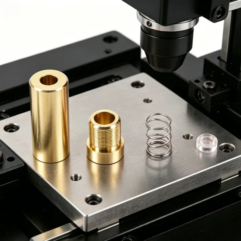 1PCS 8X22mm Laser Diode Housing Case Shell with Spring Metal Collimating Lens 200nm-1100nm for DIY LD Module Laser Module