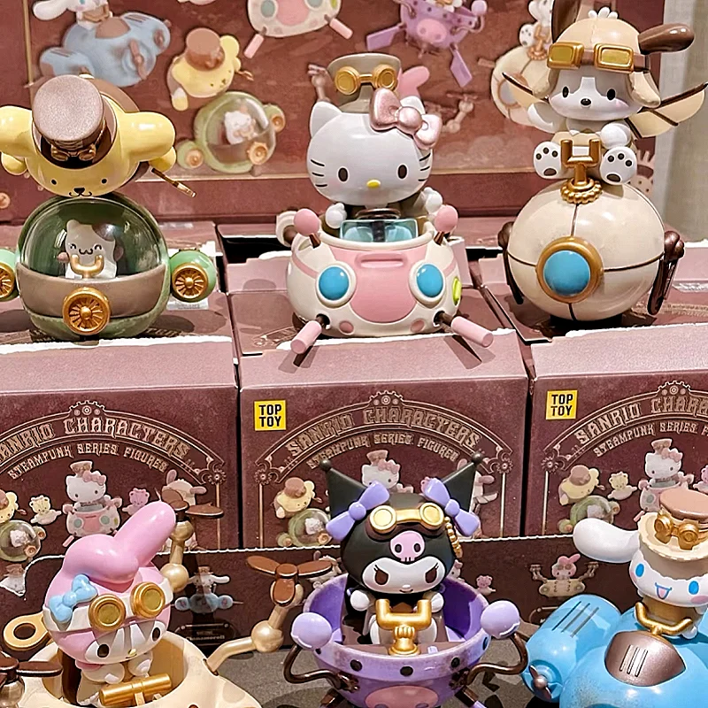 

Sanrio стимпанк серии слепая коробка аниме фигурка Kuromi Hello Kitty Cinnamoroll настольное украшение Mdoel кукла подарок на день рождения игрушка