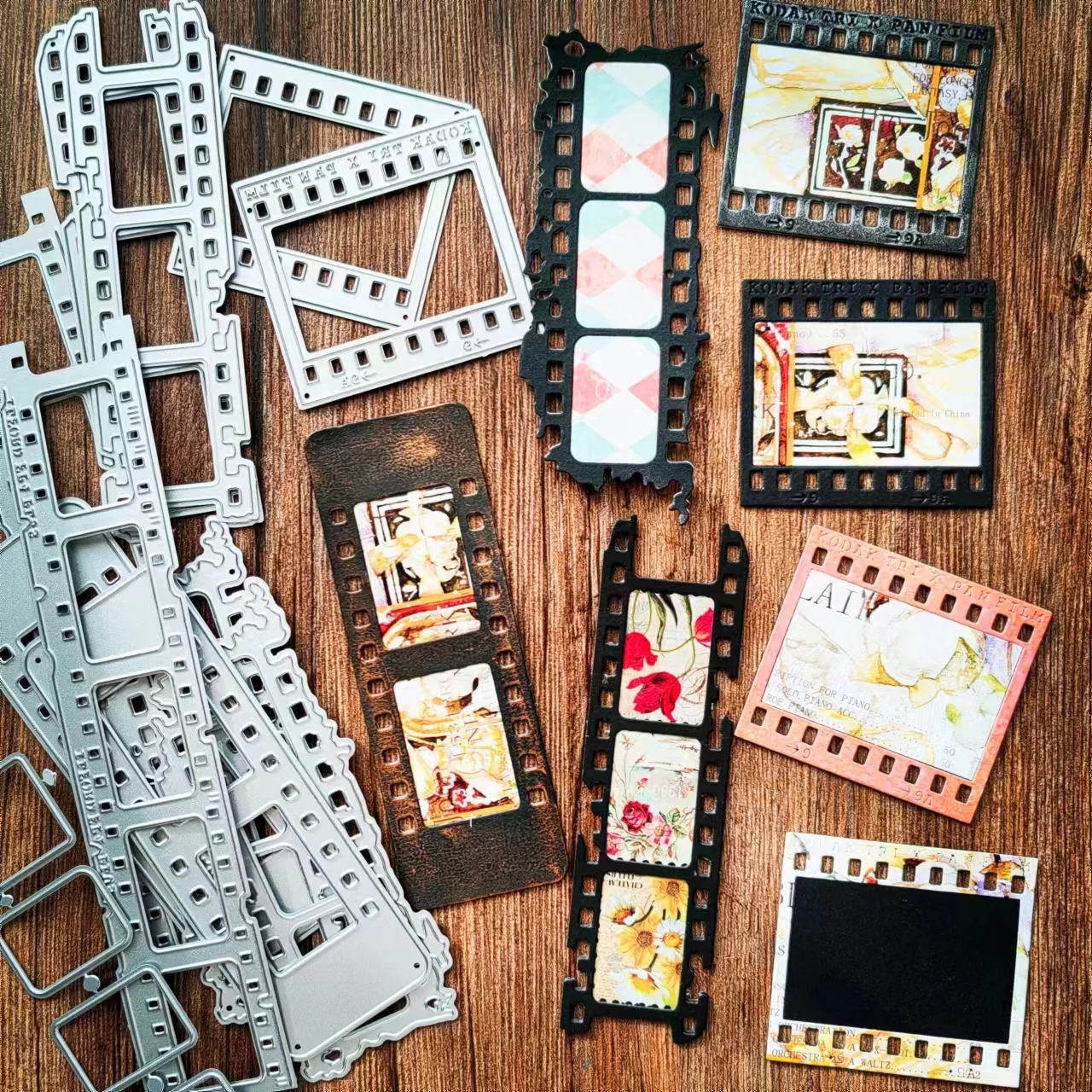 

[GOGOCRAFT] KW008 Vintage Film-Thinlits Cutting Dies for JunkJournal Scrapbooking PaperDIY Original Designs