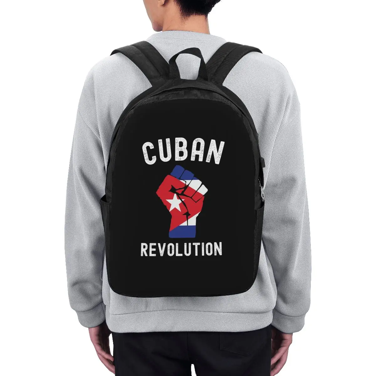 

Cuban Revolution Cuba Flag Design Vintage Backpack Travel Notebook Bag Computer College Student School Bag Laptop
