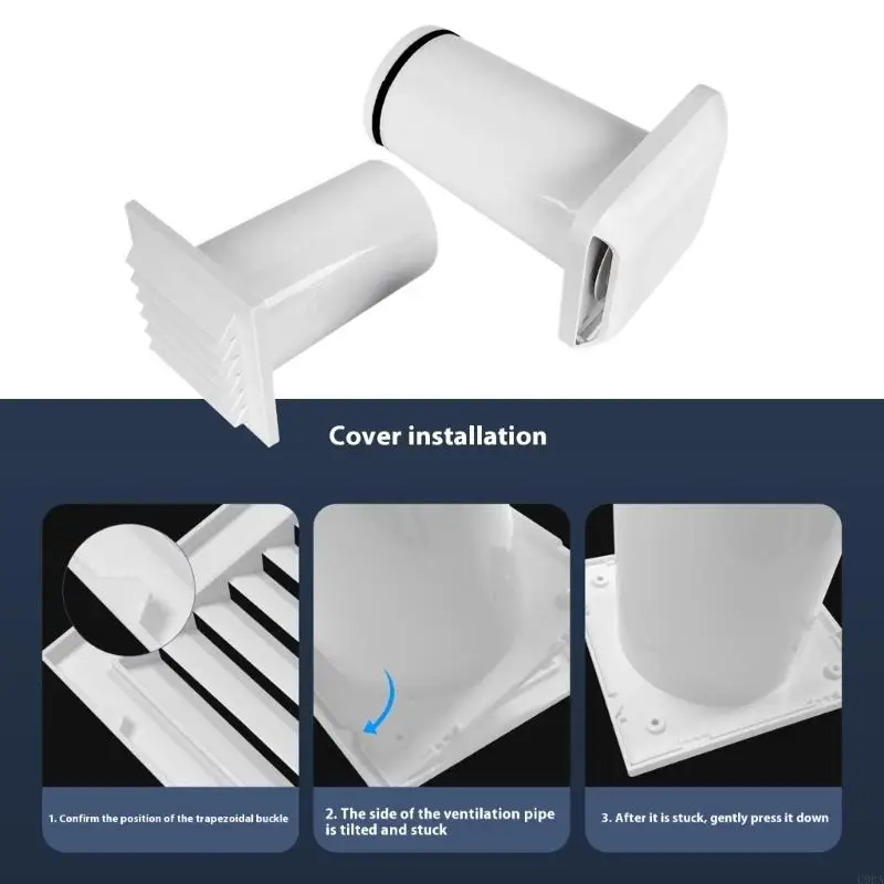  Adjustable Wall Ventilators With Sealing Strips Not Backflow Louvers Ventilation Insect Prevent Filter for Household