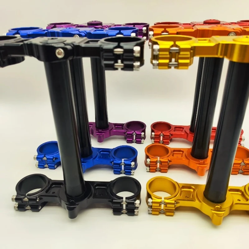 Three clip handlebar installation numerical control parts strengthening