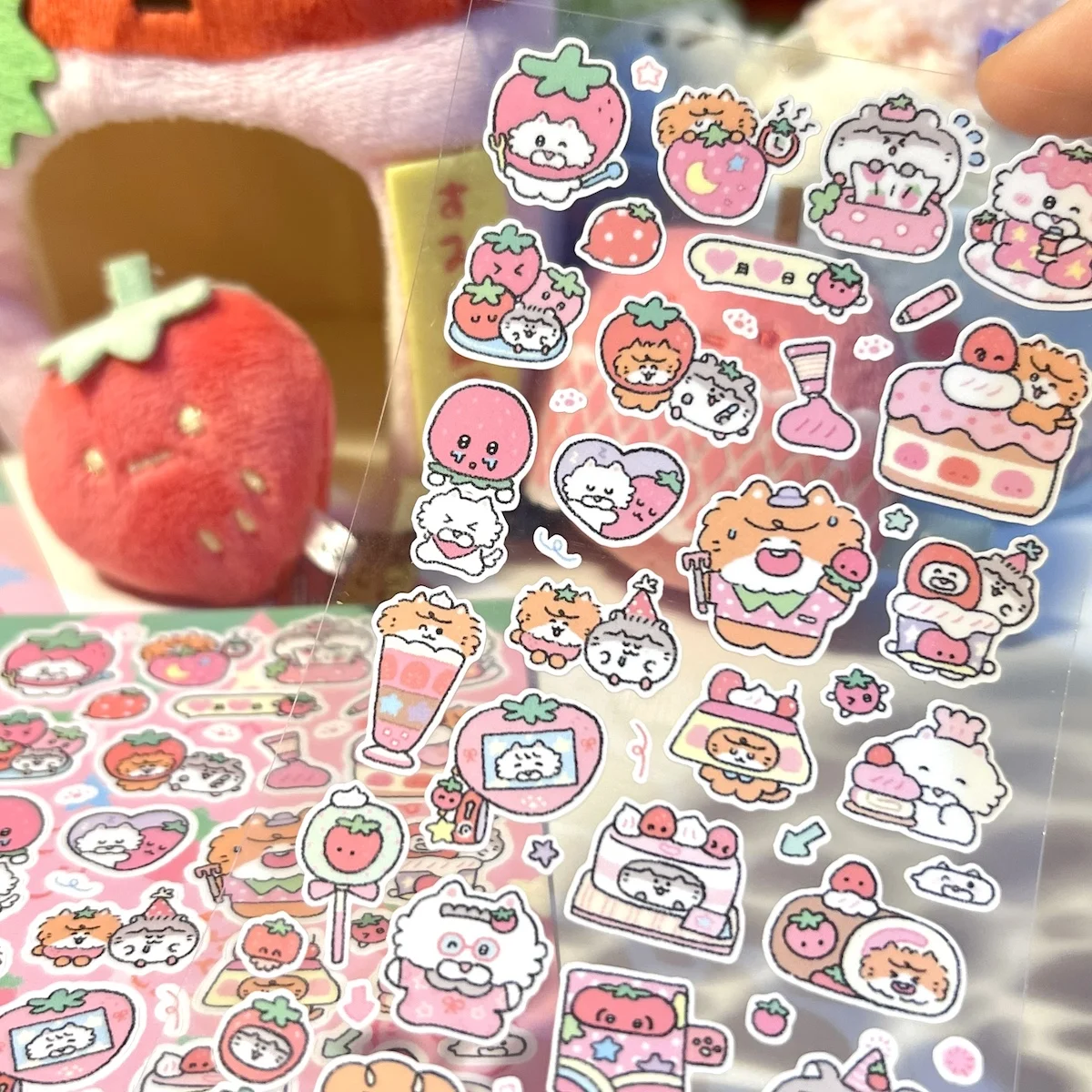 

Карандаш, ложка, фруктовая серия, наклейки, милая клубника, дыня, ананас, рулонная лента, водонепроницаемый журнал