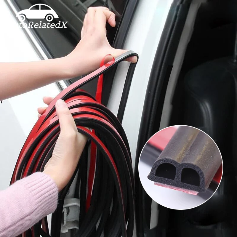 Car Rubber Seal Strip Noise Insulation Door Sealing For Ford Focus 2 1 Fiesta Mondeo 4 3 Transit Fusion Ranger Mustang Ka S-Max