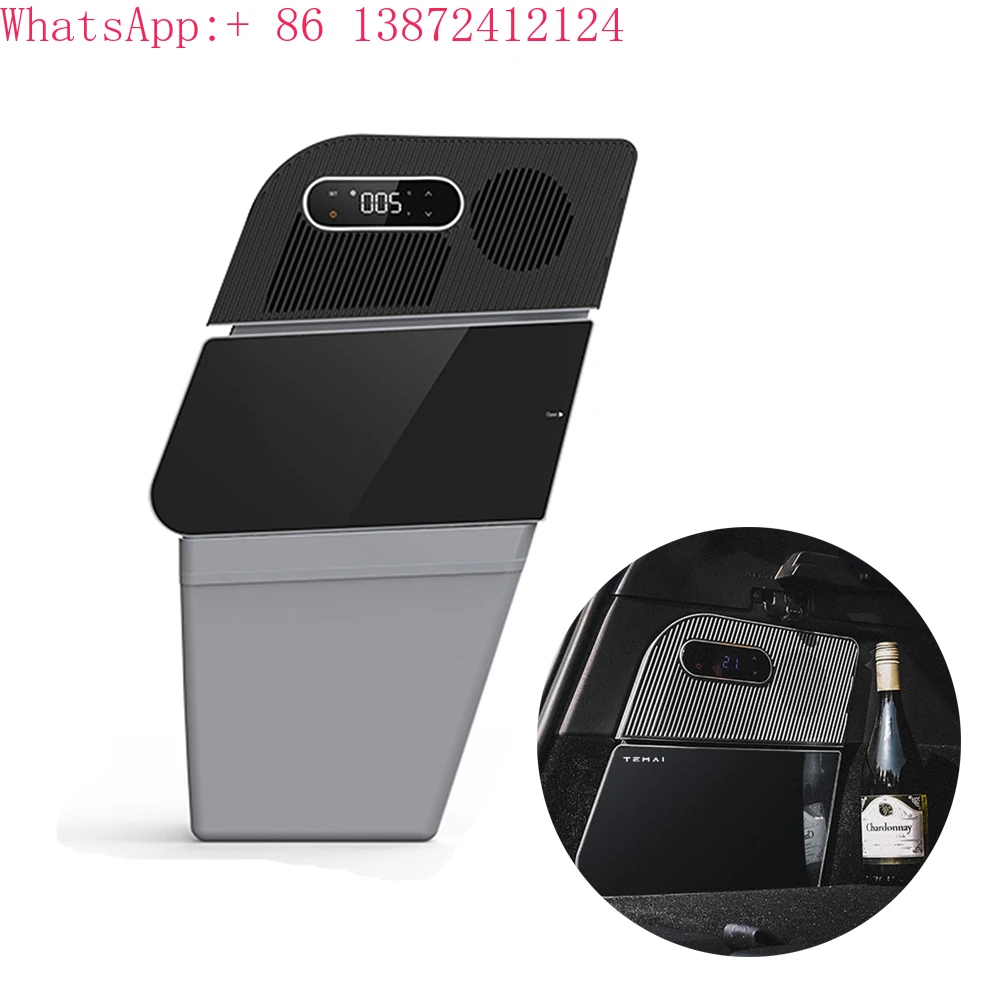 

forVJOYCAR Tesla Model Y Trunk 15L Car Refrigerator Large Capacity 12V 16V Travel Compressor Cooling Accessories for Food Keep