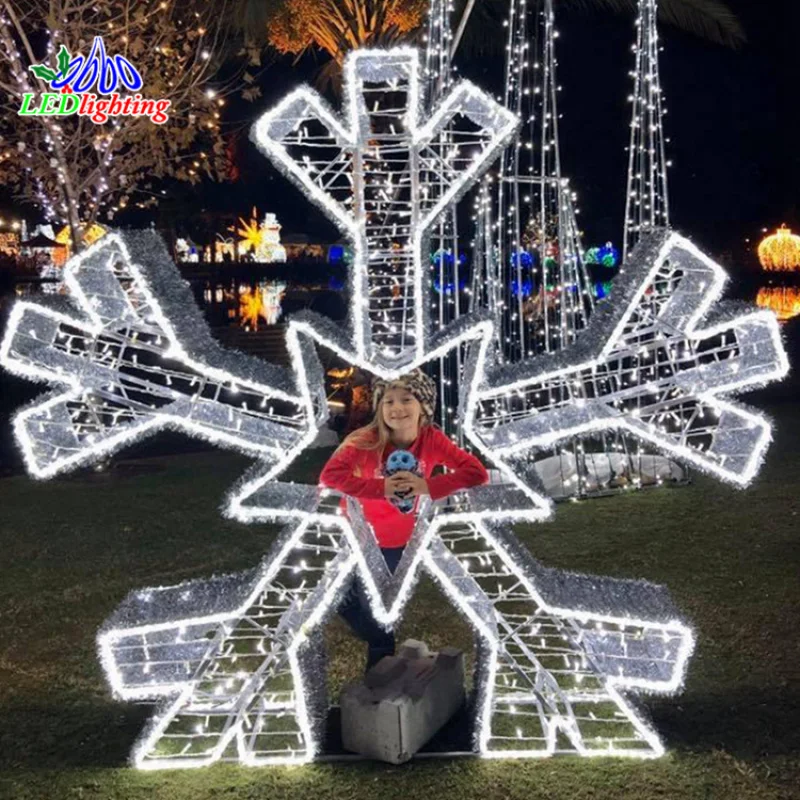 

Custom. decoration led 3D motif snowflake motif light