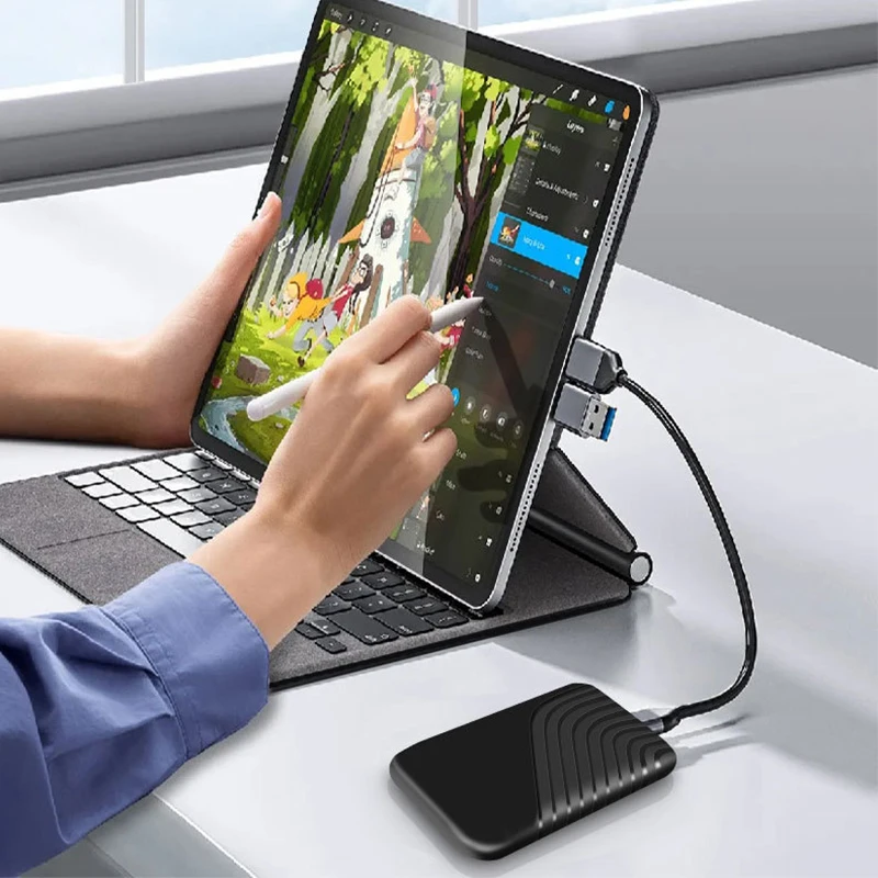 Nieuwe SSD Flash Harde Schijf Externe Type-C Hoge Snelheid USB3.1 2TB 4TB SSD Opslag Draagbare HD Harde Schijf voor Laptop