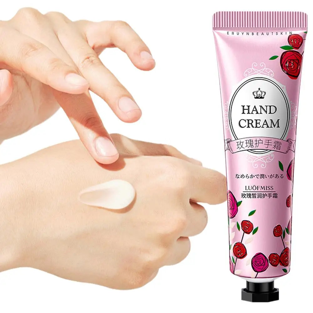 30g Nourishing Hydration Brighten Skin Rejuvenation Care ﻿ Moisturizing Rose Lavender Cream Hand Refreshing Desalination F0G6