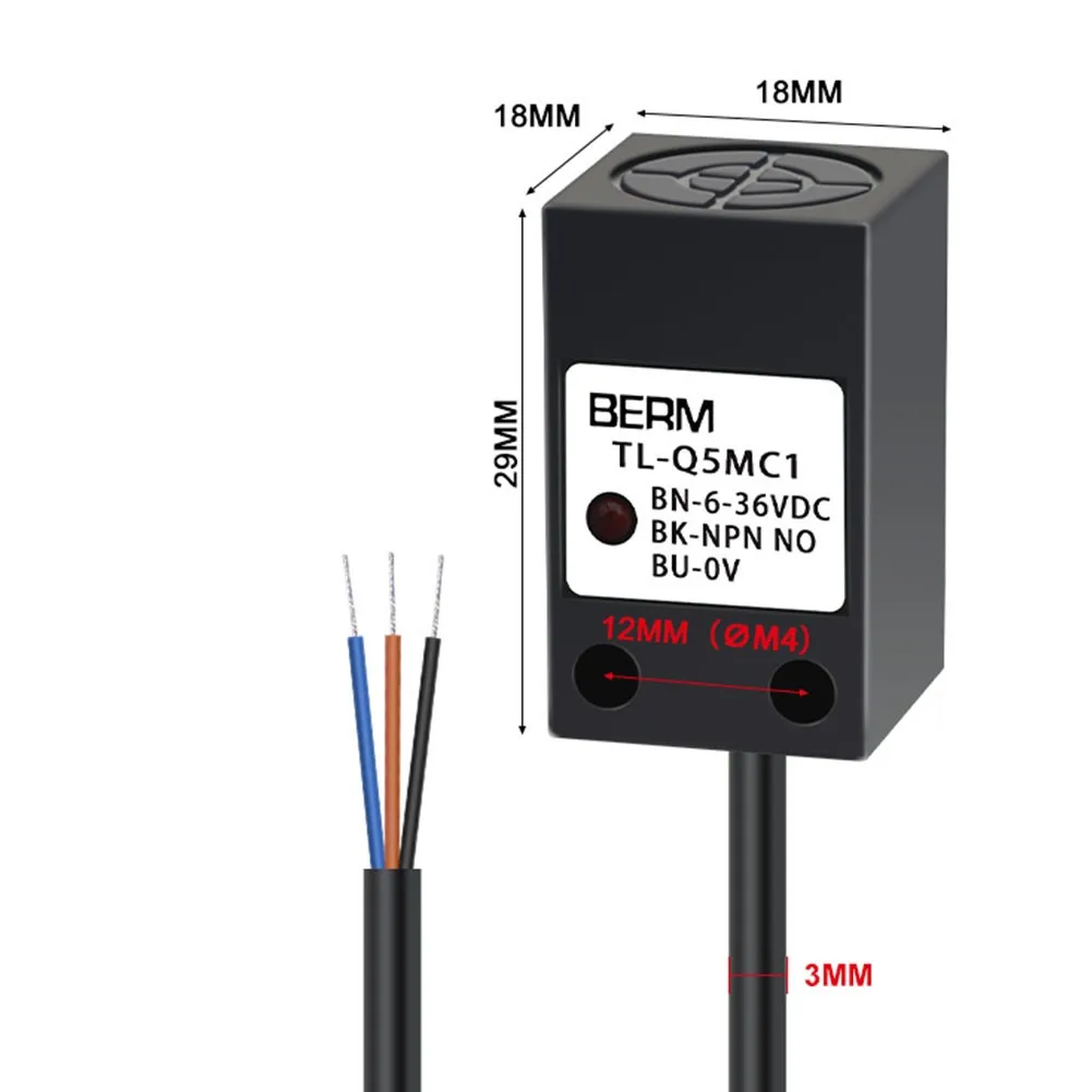 Control Switches Sensor Switch Business Industrial 5mm Detection Engineering Inductive NPN DC 6-36V Sensor Shockproof