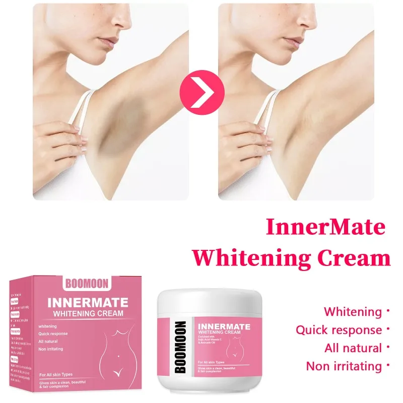 كريم تبييض البشرة لتفتيح البشرة تحت الإبط والفخذ الداخلي ومزيل البقع الداكنة وتلاشي الميلانين حتى لون البشرة والعناية بالجسم