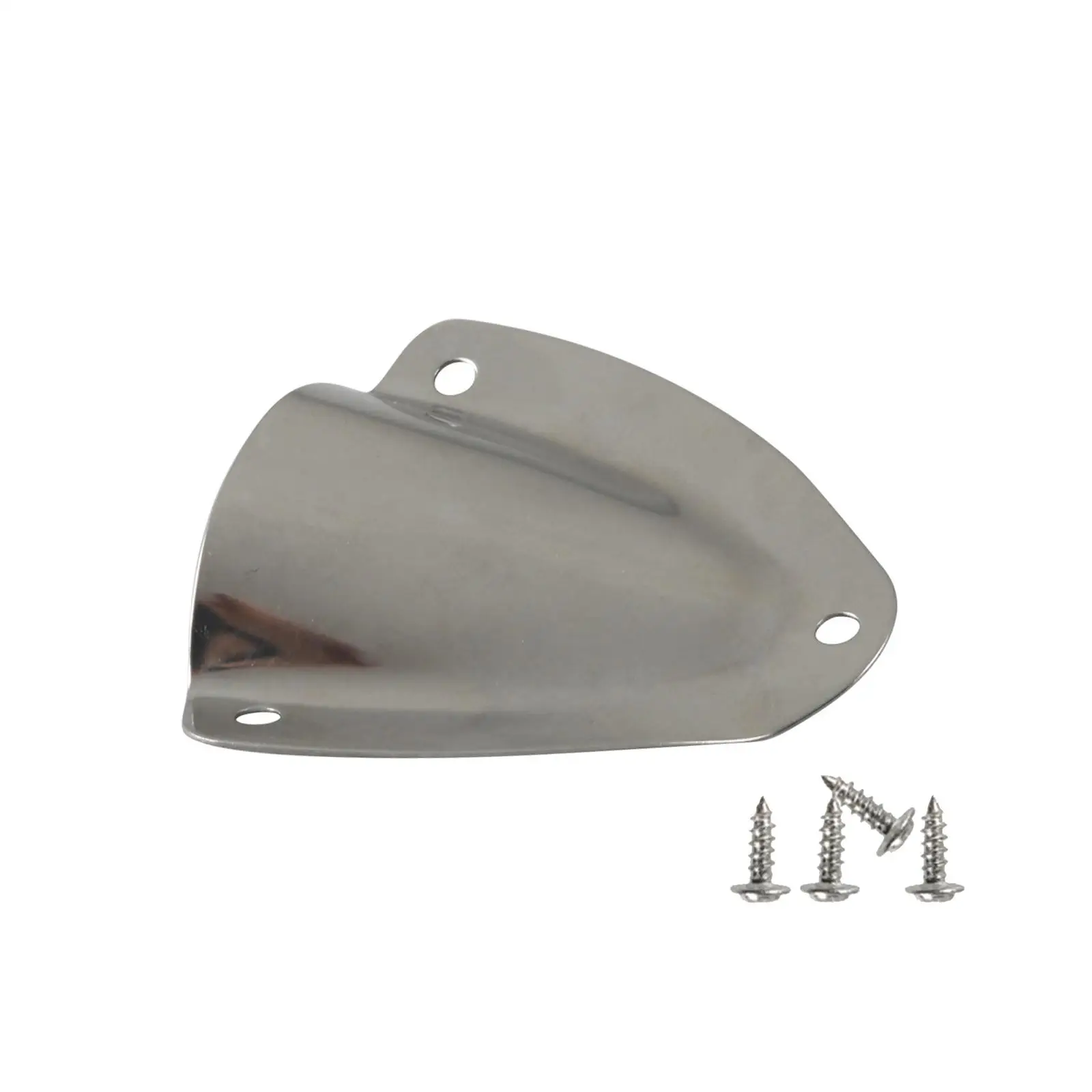 Stainless Steel Clam Shell Vent Cover Accessories Replaces Easy to Install Stainless Steel Cable Cover for Yacht RV Boat