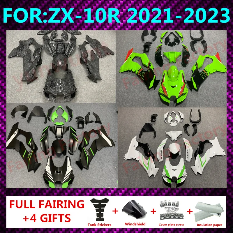 

New ABS Whole Motorcycle Fairings Kit fit for ZX-10R ZX10R zx 10r 2021 2022 2023 21 22 23 Bodywork full fairing kits set zxmt