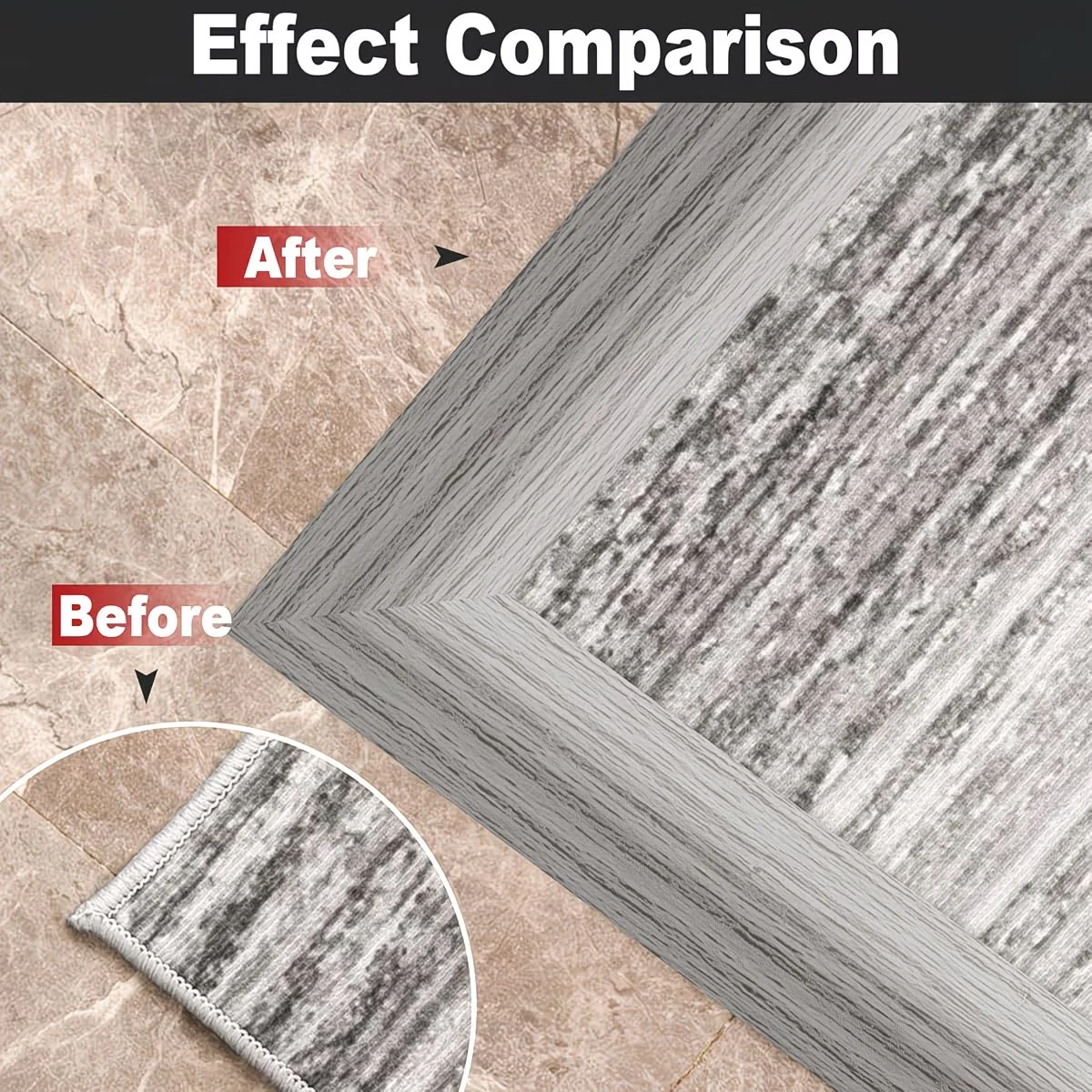 1PC 1mx3cm Floor Transition Strip Self-Adhesive Waterproof PVC Cuttable Wear-resistant Sealing Carpet To Tile Floor Door view 4