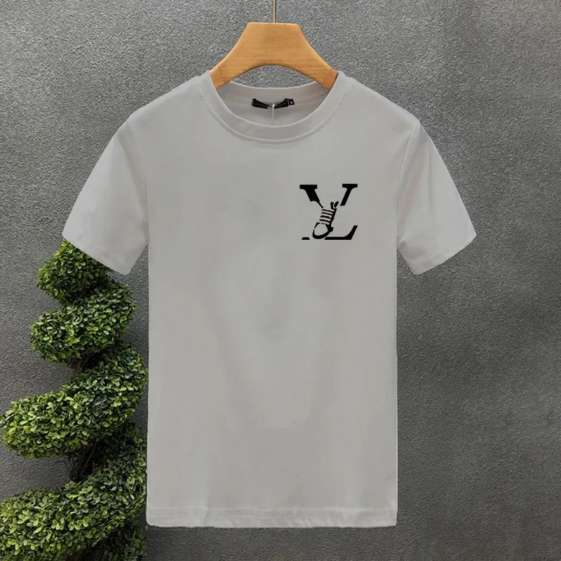 2024 Design Luxury Brand100% Cotton High Quality Print Couple Tees Summer Harajuku For Men/Women Short Sleeve T-shirt Asian Size