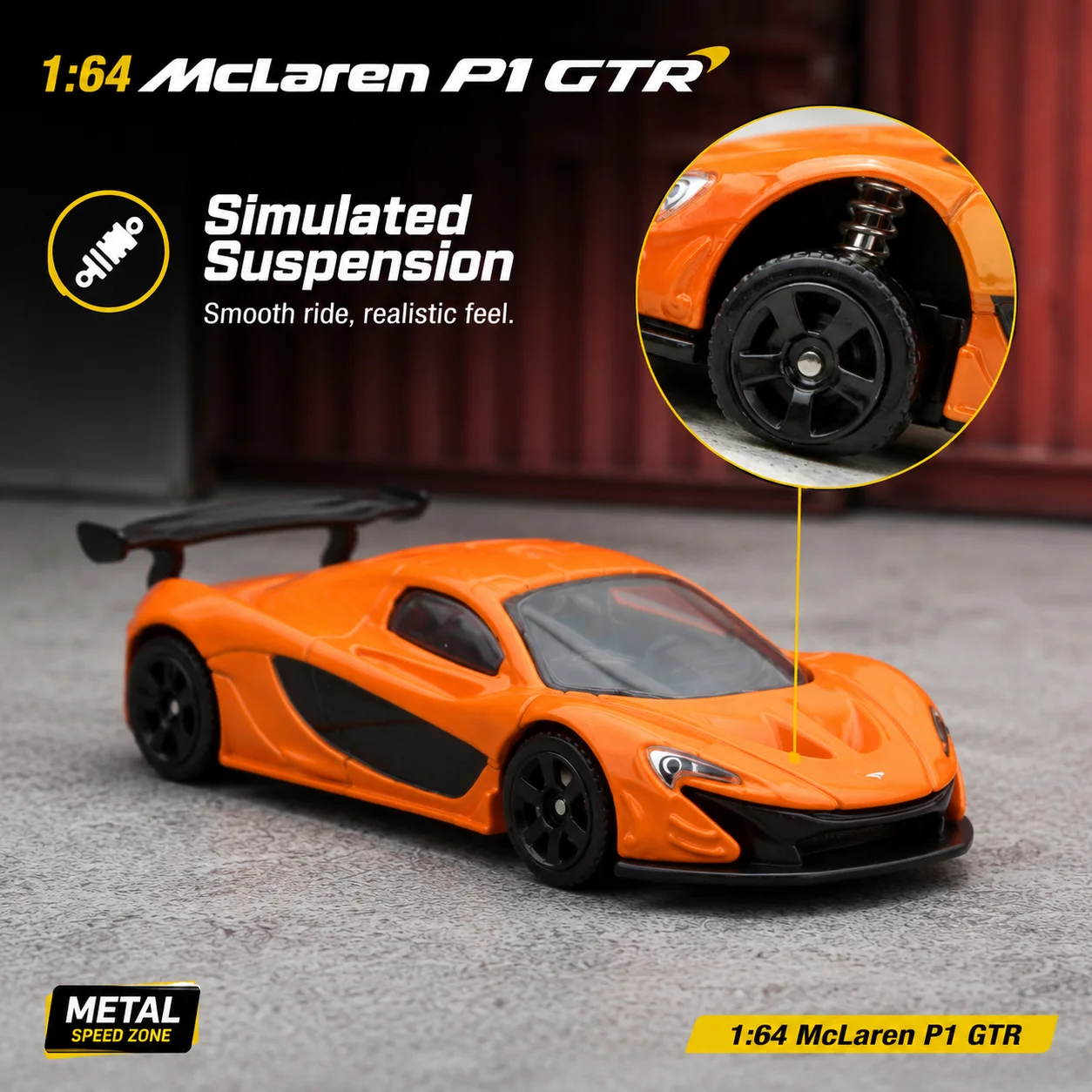 CCA 1:64 McLaren P1 GTR Supercar Miniature Model 1:64 3
