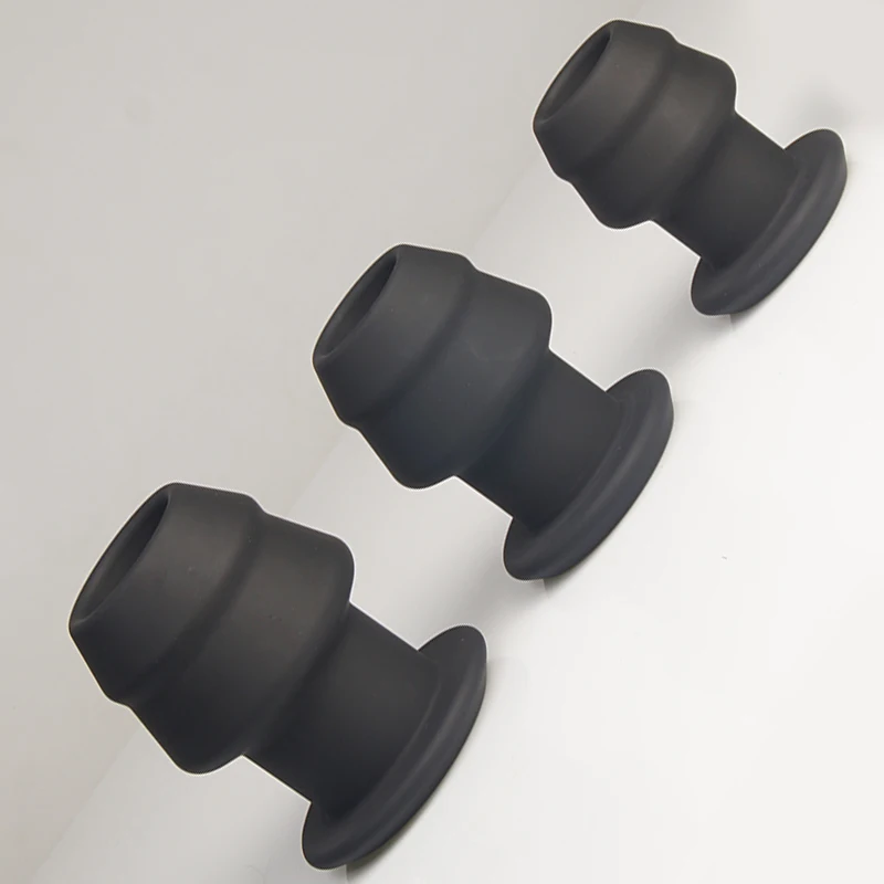 Tapón Anal de túnel Peeker con agujeros de puerto, tapón Anal de silicona, dilatador de ano hueco, juguetes sexuales para parejas