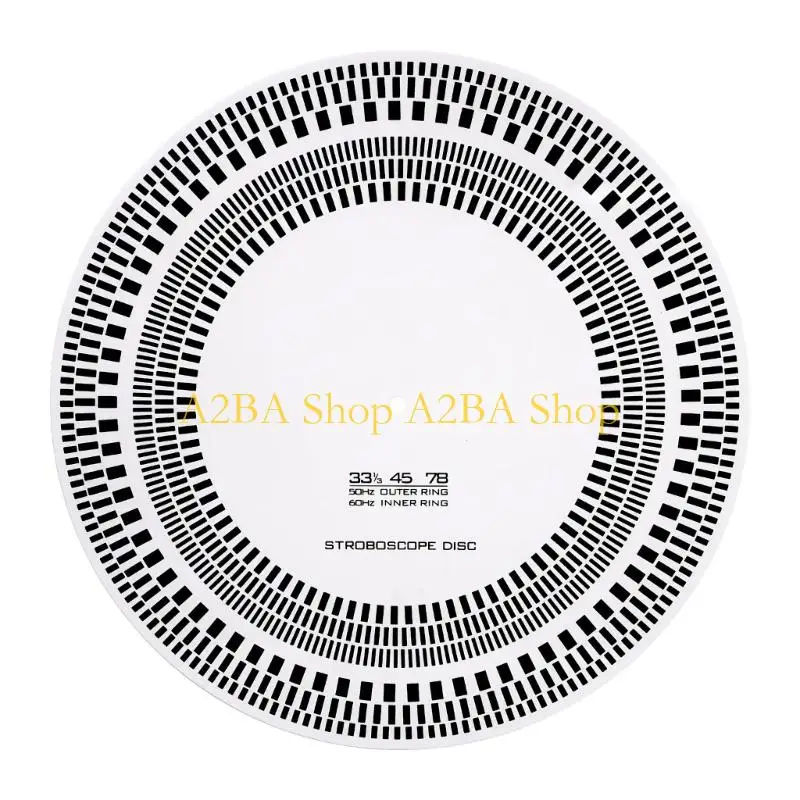 A2BA Heavy Duty Vinyls Record Player Disc With 50 60Hz Frequency For Precise RPM Measurement