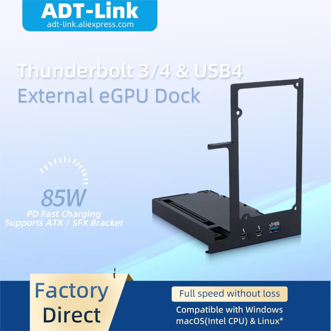 Thunderbolt 4 External Gpu Enclosure - Док-станция Thunderbolt 3 4 GPU для