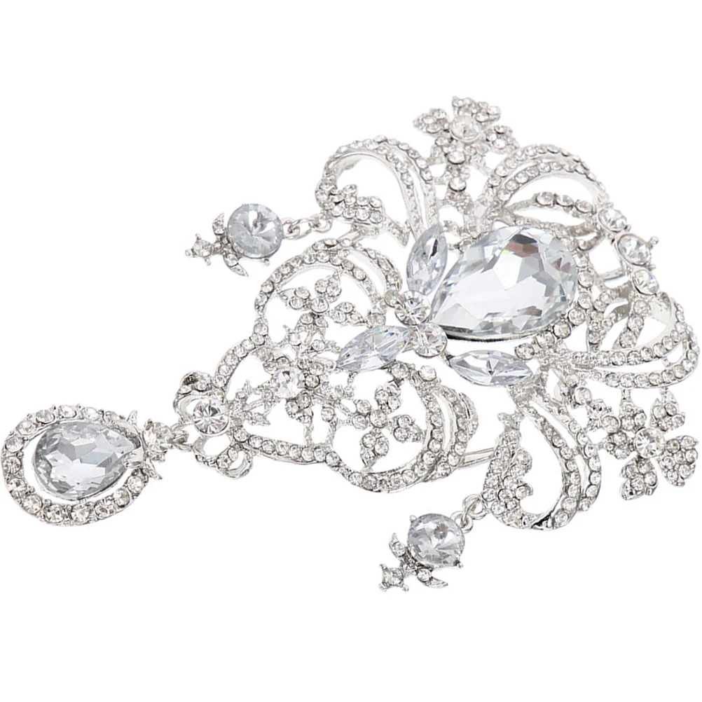 

Rhinestone Brooch Crystal Corsage Pin For Women Fashion Metal Brooch Festival Party Clothing Hat Backpack Pins Holiday