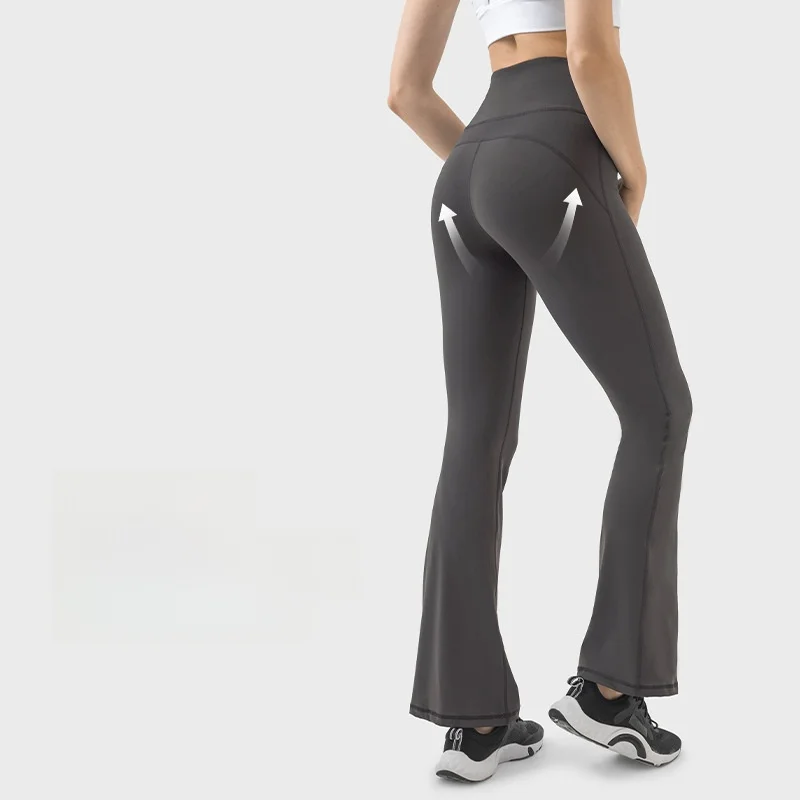 

Spring Summer Skin-Friendly High-Waist Nude Yoga Pants for Women Slim Fit Sports Tight DL204