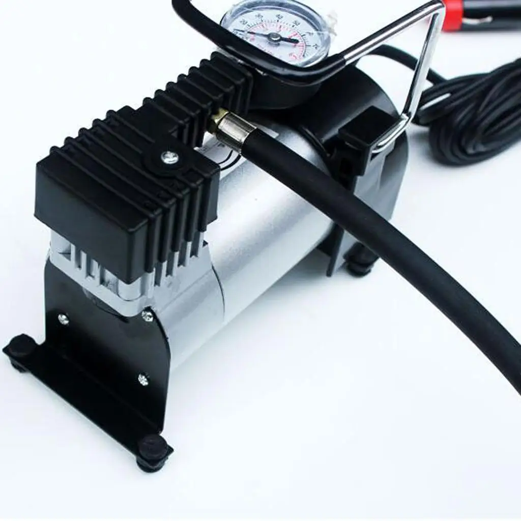 Portable Tyre Inflator Pump High Power Electric Air Compressor Mini Compact Pump for Car SUV Bicycle Motorcycle Emergency Use