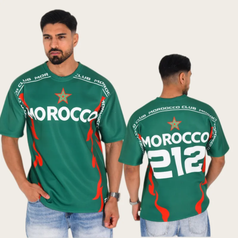 Summer Hot Selling Family Matching Moroccan 3D Printed Short Sleeved T-shirt Pattern Quick Drying Breathable Sports T-shirt