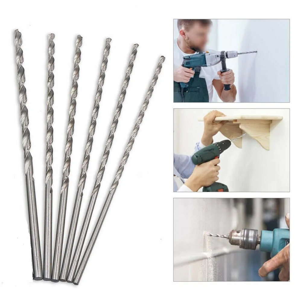 Imagem -04 - Broca de Aço de Alta Velocidade 200 mm Extra Longo Mini Broca Torção Buraco Saw Ferramentas de Perfuração de Metal Broca mm mm mm mm Milímetros Milímetros Peças