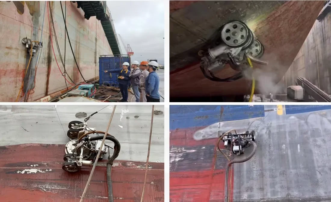 Magnetischer Raupen-Schiffsreinigungsroboter – Entfernung und Reinigung von Rumpfrost