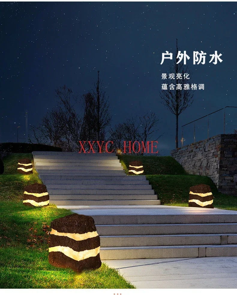 Landscape decorative lights, garden villas, lawn lights, illuminated stone lights