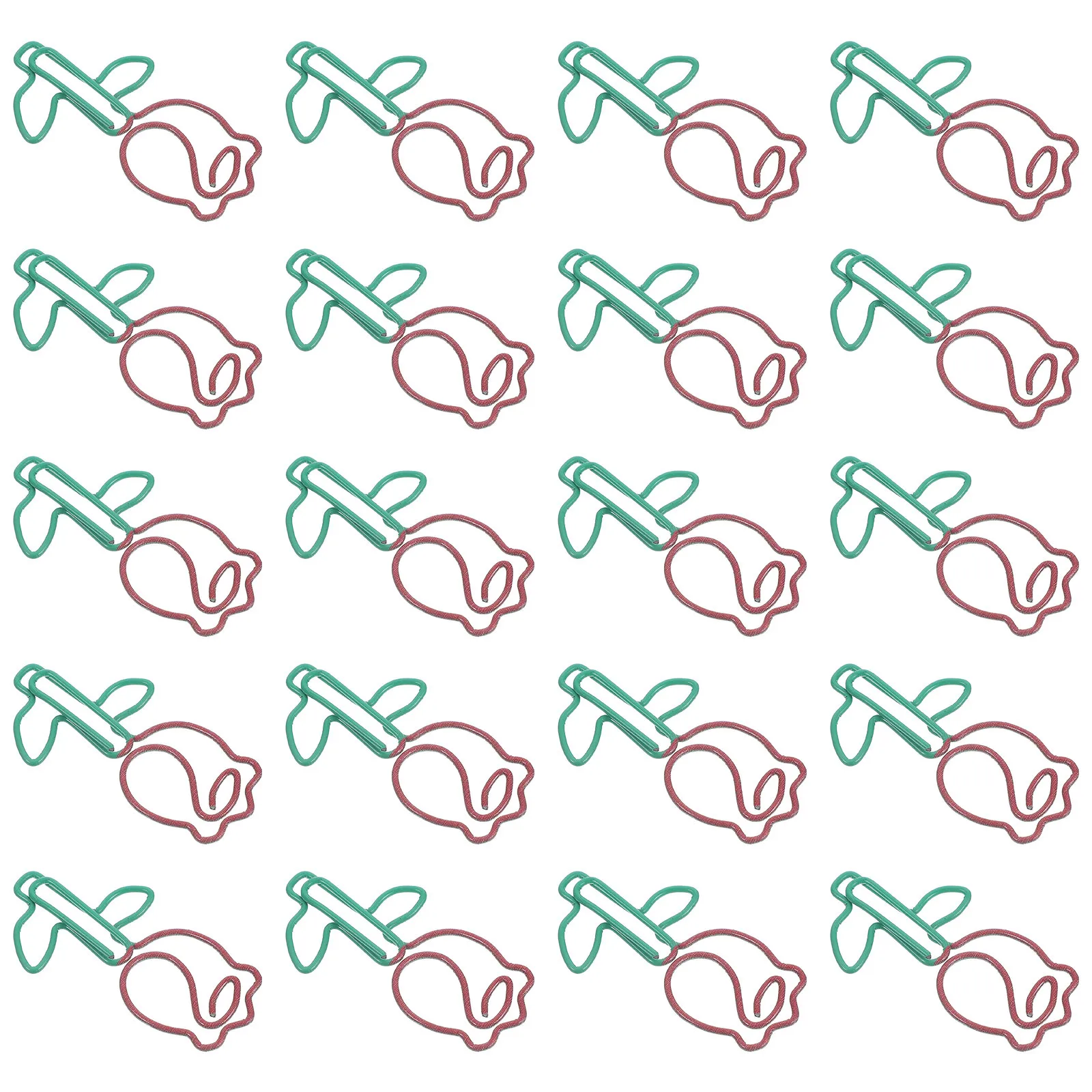 20 Stück Büroklammern in Rosenform, Metall-Lesezeichen, niedliche dekorative Clips für Schule, Büro, Planer, Zubehör, Dokumentenbefestigung