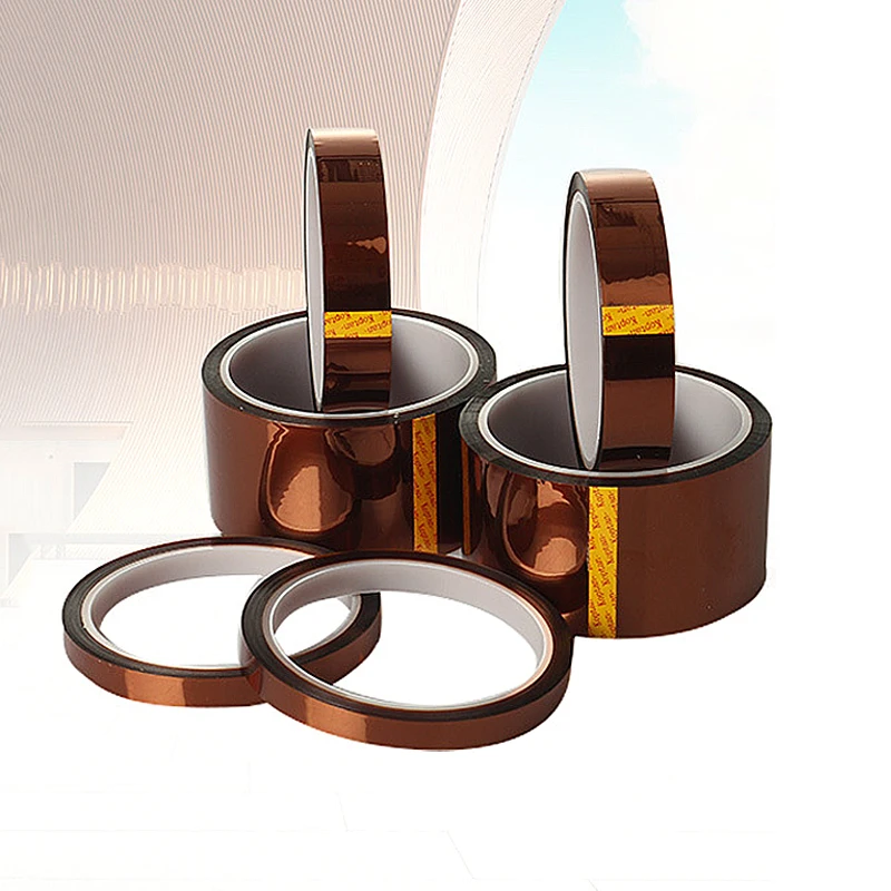 33m Long Gold Finger High Temperature Resistant Tape Polyimide Tape Multi Size Pet Anti Static Lithium Battery Insulation Tape