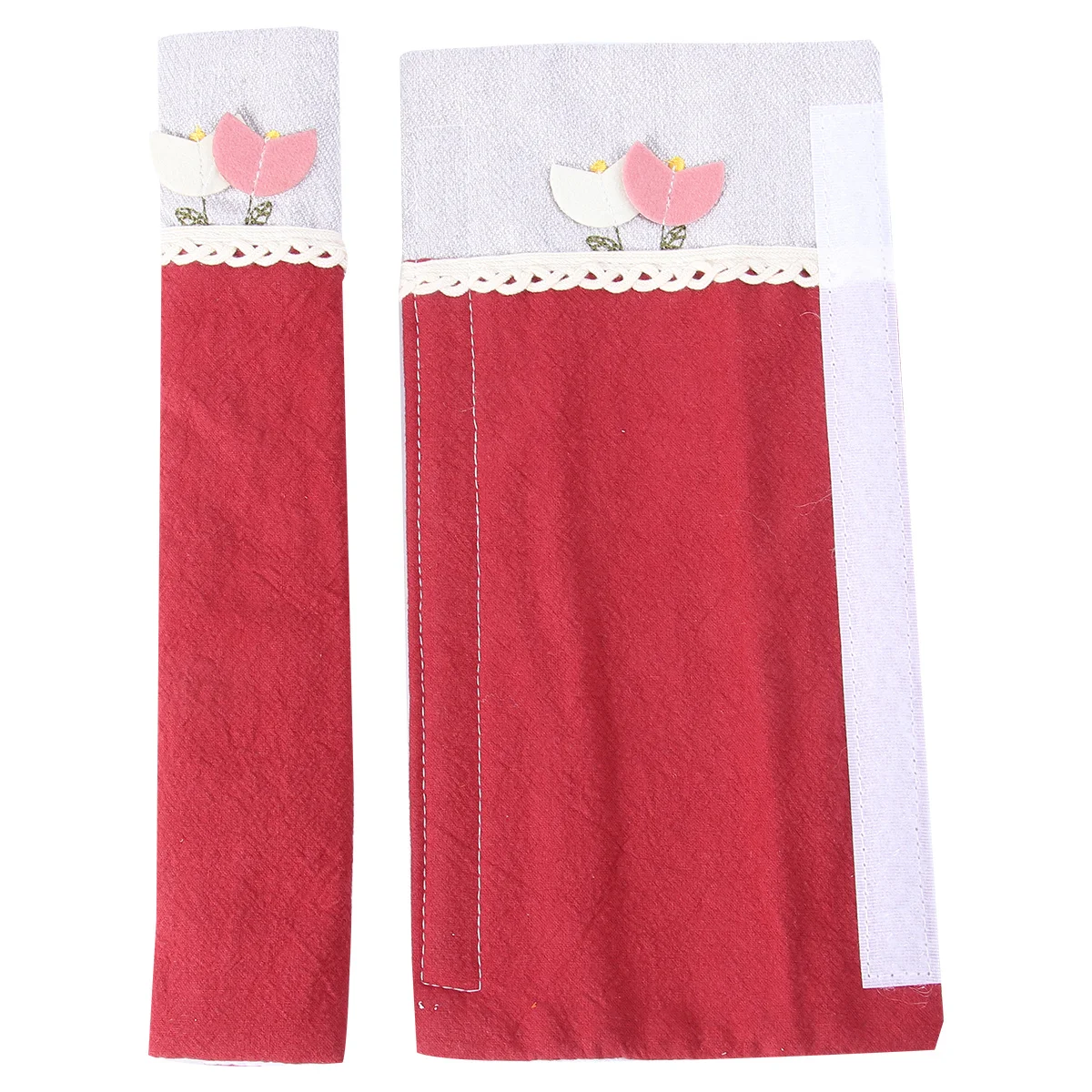 

1Pair Anti-Static Refrigerator Handle Covers Fabric Door Handle Protector for Kitchen Appliances Fridge Oven Wardrobe Microwave