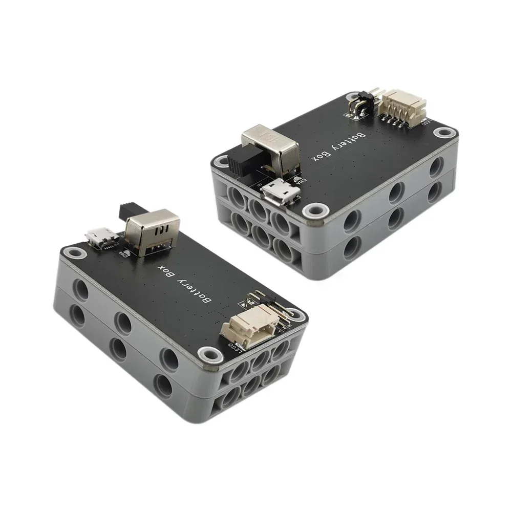 Caja de batería de 9V, soporte recargable MOC, salida de potencia del Motor M/L/XL, Control de avance/retroceso, Compatible con bloques de construcción Legoeds