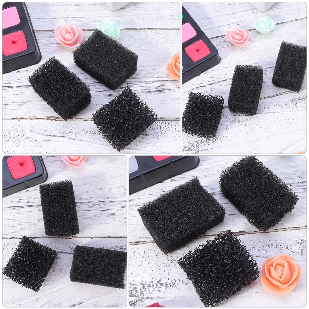 

4 шт. губка в упаковке, черная липкая губка для макияжа шрамов, ран, Хэллоуина, специальные эффекты, косплей, стареющие пятна, имитация макияжа