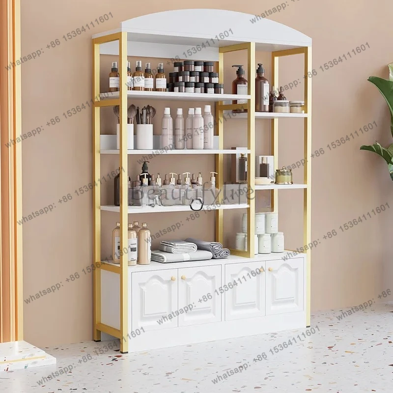 Cosmetics Display Cabinet Beauty Salon Skin Care Display Shelf Barber Shop Product Showcase Maternal and Infant Store Shelf