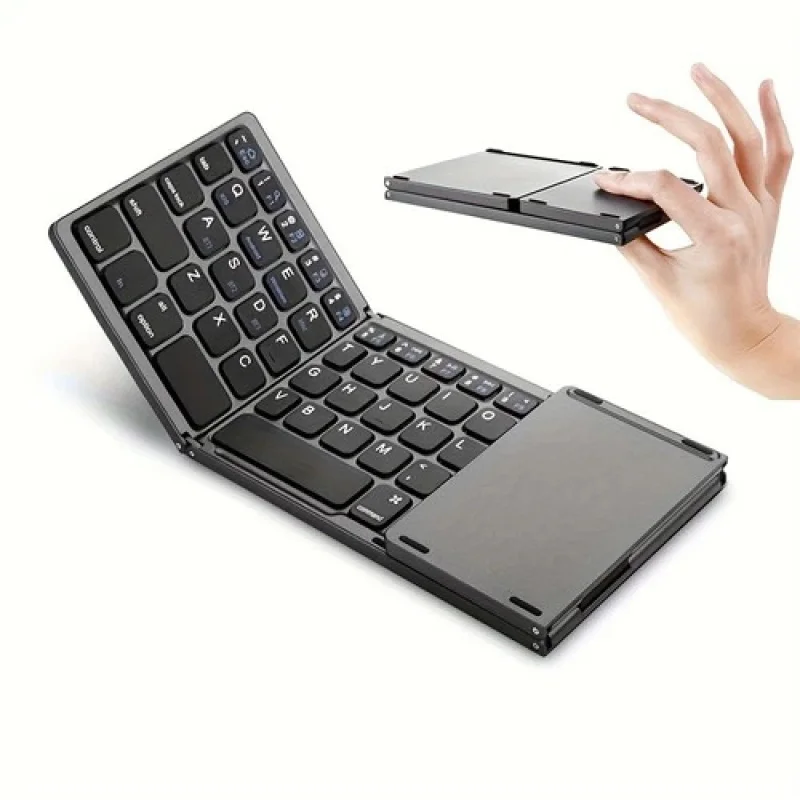 Z Mini Folding Wireless Bluetooth Keyboard With Touchpad for Laptop Tablet Phone