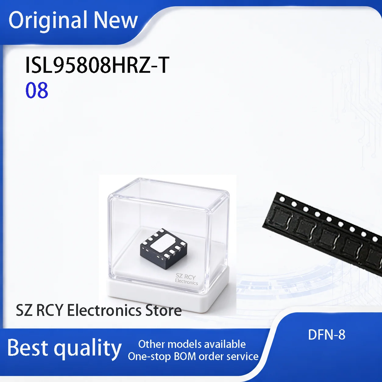 (5-100 PCS)NEW ISL95808HRZ-T ISL95808HRZ ISL95808H ISL95808 Top Mark 08 QFN IC Chip electronic