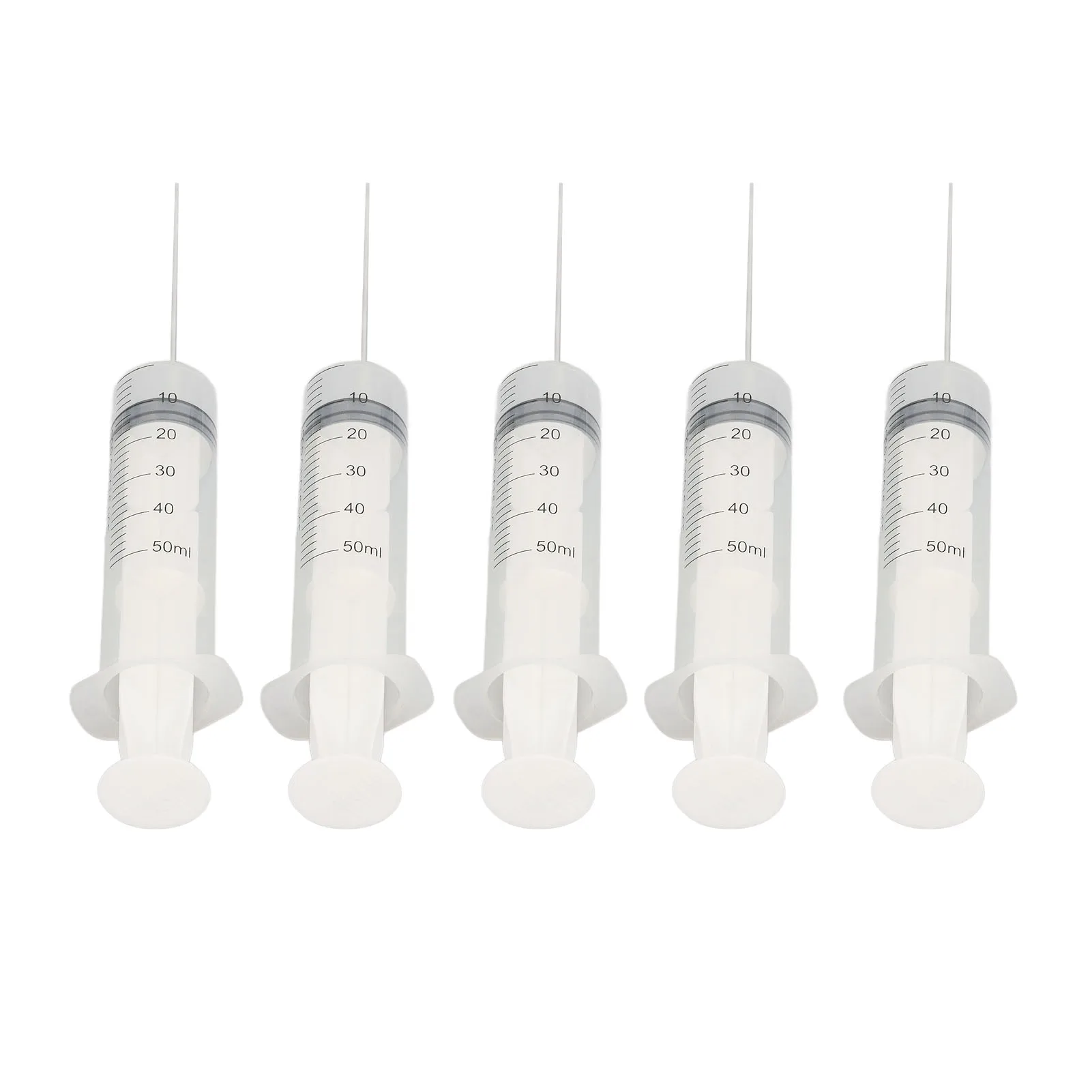 5Pcs Ink Drawing Syringe Ink Syringe Ink Filling Syringe 50ml Injector Drawing Tool with Scale for Printer Cartridge