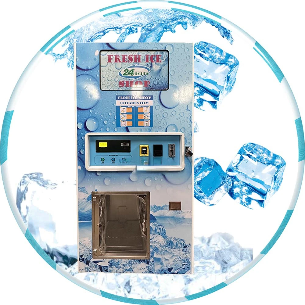 Capacity Outdoor Ice Vending Machine for Sale Coin IC Card Bill Payment Ice Cube Vending Machine