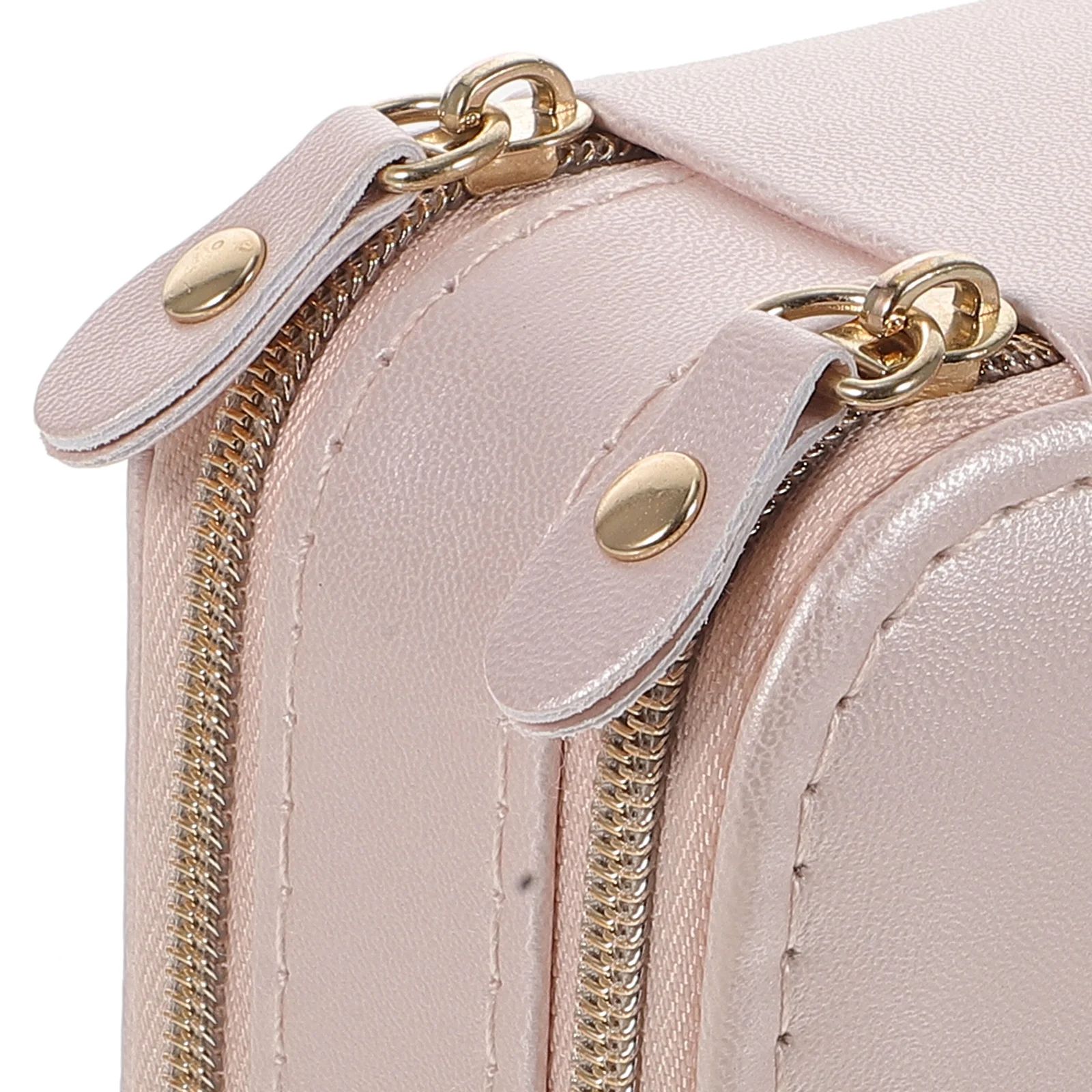 صندوق مجوهرات بطبقة مزدوجة، تصميم محمول، منظم سفر صغير للخواتم والقلائد والأقراط وحقيبة تخزين المجوهرات