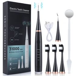 Dental Scaler Ultrasonic Scaler Tooth Cleaner Dental Stone Removal Electric Sonic Plaque Remover for Teeth Stain Tartar