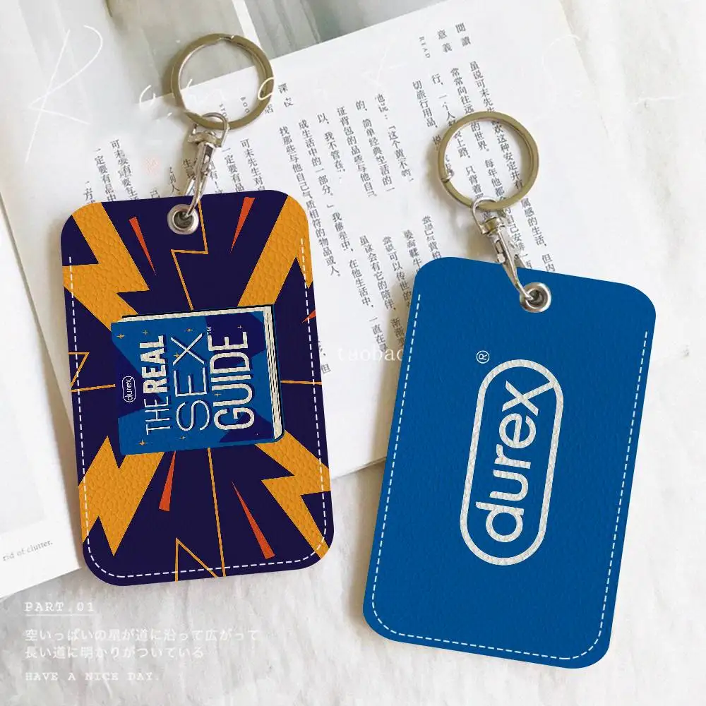 

Брелок-держатель для карт D-Durexes (1 шт.), кожаный чехол для пропускных карт, брелок для ключей, брелок для пропускных браслетов, чехол для ID-карт