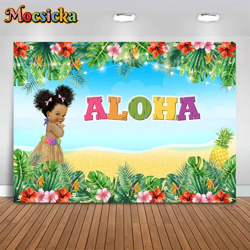 Mocsicka-子供の写真の背景,誕生日パーティーの背景,緑,フラミンゴの背景,ケーキのスマッシュ,写真バナー,スタジオアクセサリー,夏