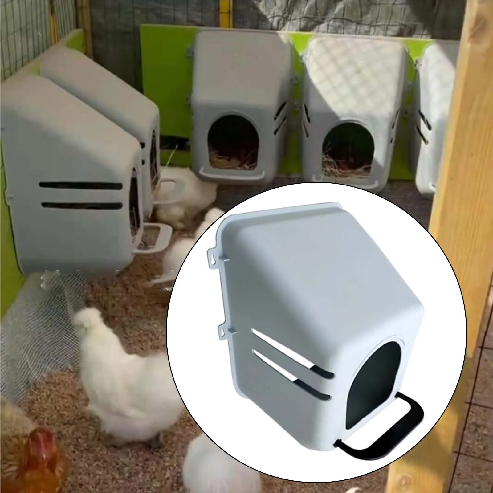 Chicken Laying Box Chicken Nest Box Heavy Duty Nest Box Hen Nest Box for Chickens Chicken Coop Home Farmhouse Accessories