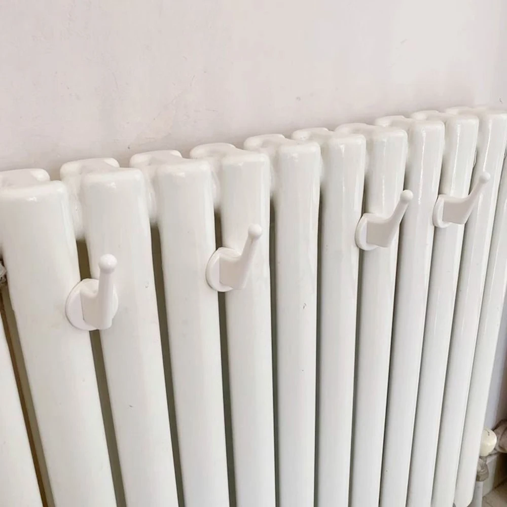 Small Heaters Mounted Towel Rack Non-Slip Heat Sink Mounted Drying Rack Household Space Saving Towel Hooks For Bathroom Kitchen